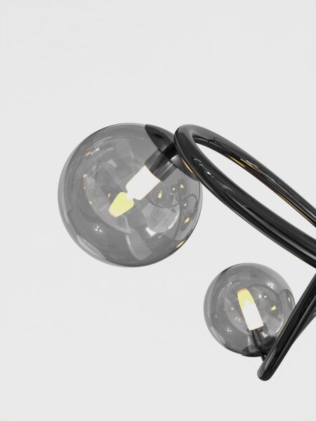 Wofi 9014-1205 - LED Prisadený luster NANCY 12xG9/3,5W/230V čierna/chróm