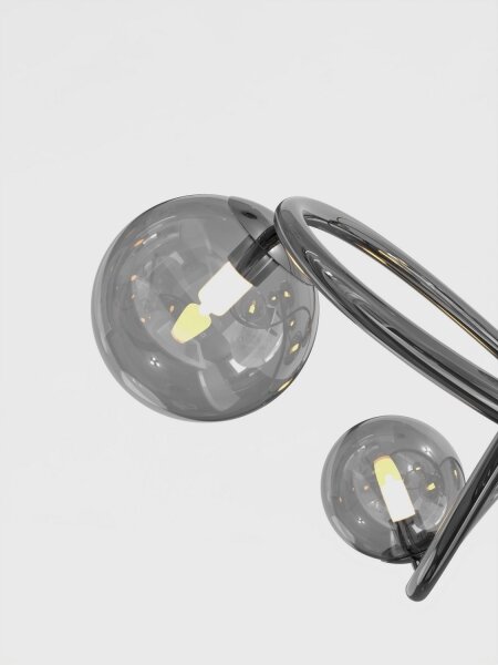 Wofi 9014-805 - LED Prisadený luster NANCY 8xG9/3,5W/230V čierna/chróm