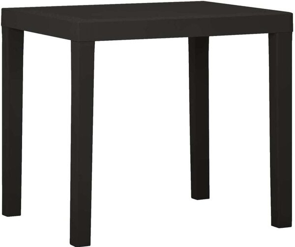 Maison Exclusive - Záhradný stôl antracitový 79x65x72 cm plast