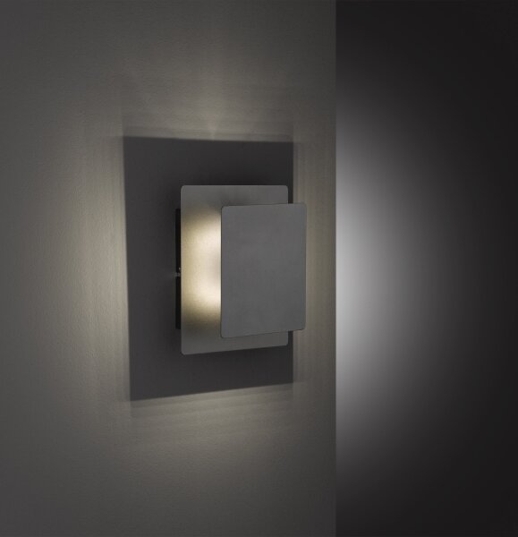 Wofi 4048-102Q - LED Nástenné svietidlo BAYONNE LED/6,5W/230V antracit