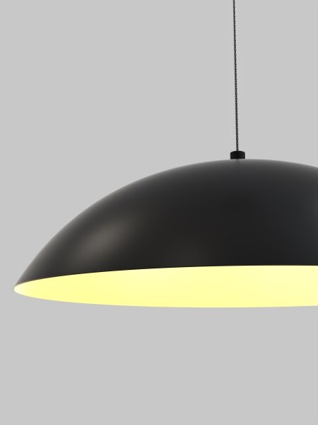Wofi 6001-104 - LED Stmievateľný luster na lanku ROSCOFF LED/19W/230V čierna/zlatá