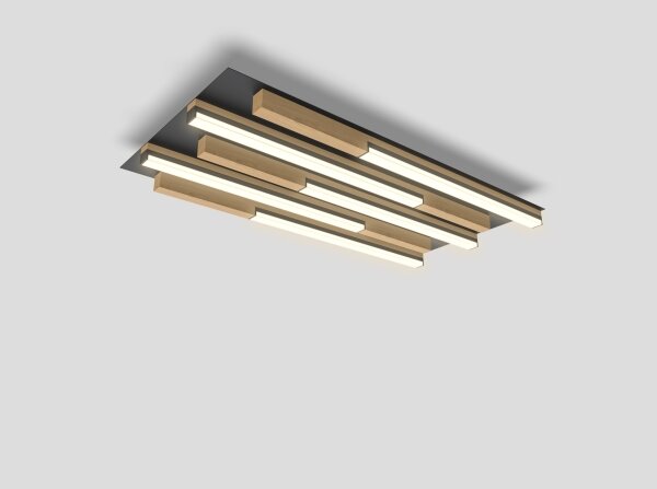 Wofi 9031-506S - LED Stmievateľné stropné svietidlo PALERMO LED/34W/230V drevo
