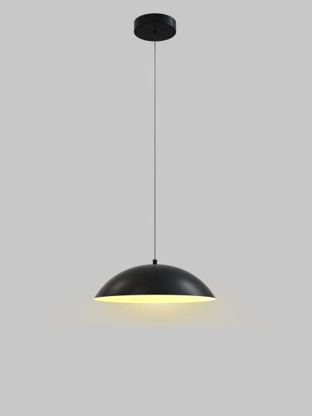 Wofi 6001-104 - LED Stmievateľný luster na lanku ROSCOFF LED/19W/230V čierna/zlatá