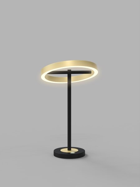 Wofi 8016-104 - LED Dotyková stmievateľná lampa BREST LED/10,5W/230V čierna/zlatá