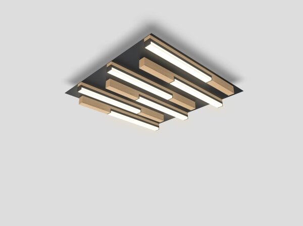 Wofi 9031-606 - LED Stmievateľné stropné svietidlo PALERMO LED/26W/230V drevo