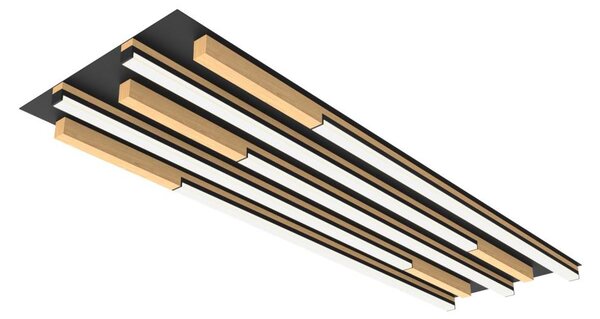 Wofi 9031-506L - LED Stmievateľné stropné svietidlo PALERMO LED/57W/230V drevo