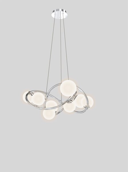 Wofi 7014-807 - LED Luster na lanku NANCY 8xG9/3,5W/230V lesklý chróm