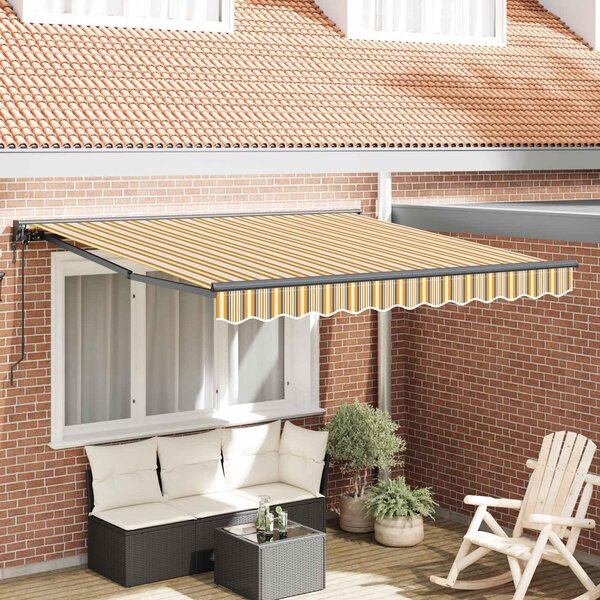 Maison Exclusive – rám markízy, ltý a sivý, 300 x 250 cm