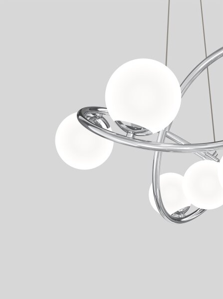 Wofi 7014-807 - LED Luster na lanku NANCY 8xG9/3,5W/230V lesklý chróm