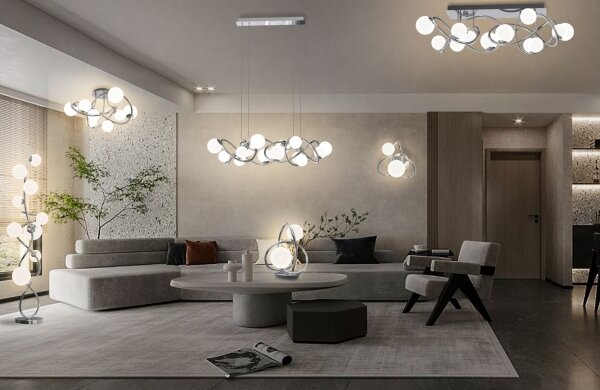 Wofi 8014-207 - LED Stolná lampa NANCY 2xG9/3,5W/230V lesklý chróm
