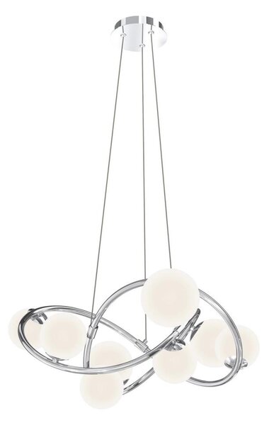 Wofi 7014-807 - LED Luster na lanku NANCY 8xG9/3,5W/230V lesklý chróm