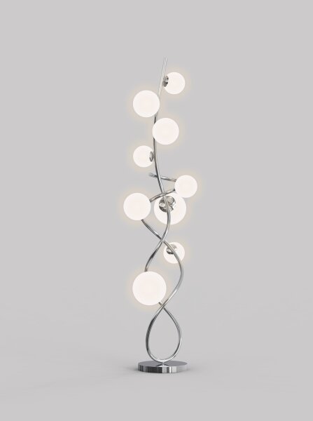 Wofi 3014-907 - LED Stojacia lampa NANCY 9xG9/3,5W/230V lesklý chróm