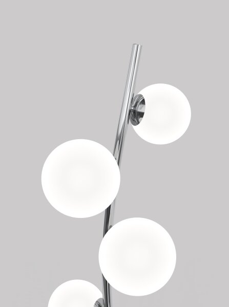 Wofi 3014-907 - LED Stojacia lampa NANCY 9xG9/3,5W/230V lesklý chróm