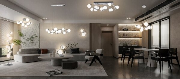 Wofi 3014-907 - LED Stojacia lampa NANCY 9xG9/3,5W/230V lesklý chróm