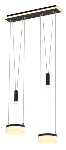 Wofi 6054-502 - LED Stmievateľný luster na lanku JESSE LED/21W/230V čierna