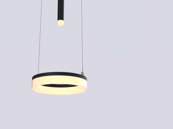 Wofi 6054-302 - LED Stmievateľný luster na lanku JESSE LED/15,5W/230V čierna