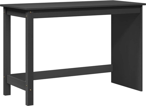 Maison Exclusive – Písací stôl, sivý, 112 x 50 x 75 cm, masívne borovicové drevo