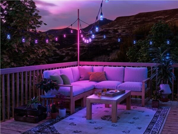 Nanoleaf NF084E00-20SLO- LED RGBWIC Razširitveni niz GIRLANDA 20xLED 15m Wi-Fi IP65