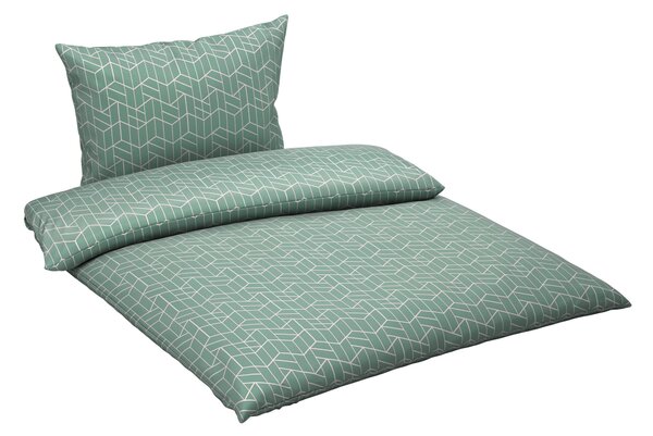 POSTEĽNÁ BIELIZEŇ satén viacfarebná, šalviovozelená 140/200 cm Novel - Obliečky & plachty