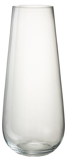 Veľká sklenená váza LYNA z transparentného skla – 25*25*60 cm - J-Line by Jolipa