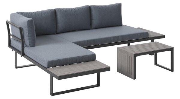 TERASOVÁ SEDACIA SÚPRAVA kov, plast, textil Ambia Garden - Série záhradného nábytku