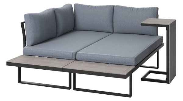 TERASOVÁ SEDACIA SÚPRAVA kov, plast, textil Ambia Garden - Série záhradného nábytku