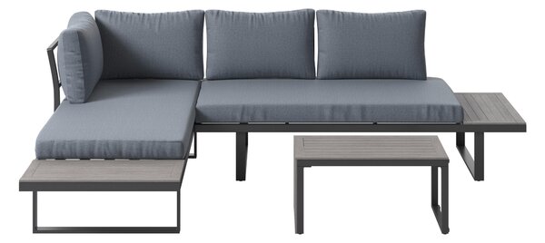 TERASOVÁ SEDACIA SÚPRAVA kov, plast, textil Ambia Garden - Série záhradného nábytku
