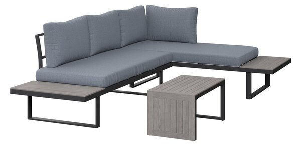 TERASOVÁ SEDACIA SÚPRAVA kov, plast, textil Ambia Garden - Série záhradného nábytku