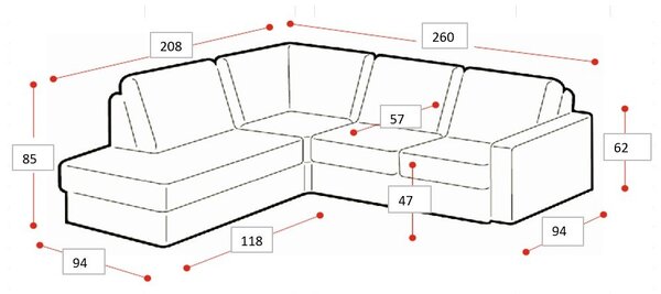Tmavozelená ženilková rohová pohovka (pravý roh/do L) Amsterdam – Scandic