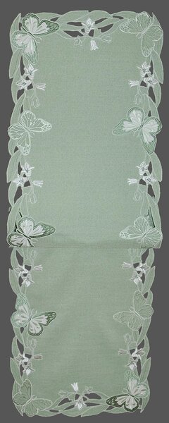 ÚZKY OBRUS, 40/140 cm, mätovozelená Esposa - Textil do domácnosti