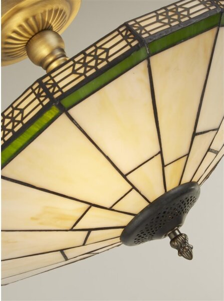 Searchlight 4417-17 - Tiffany prisadený luster NEW YORK 2xE14/40W/230V