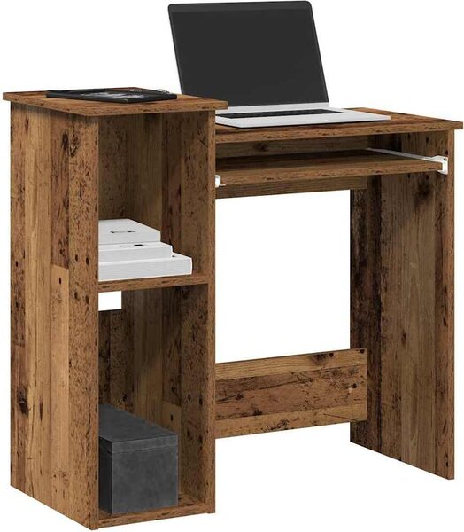 Maison Exclusive – písací stôl s policou v týle starého dreva 84 x 40 x 78 cm drevený materiál