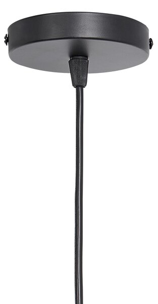 Závesná lampa prírodná svetlé bambusové drevo pletené tienidlo moderný štýl obývačka jedáleň