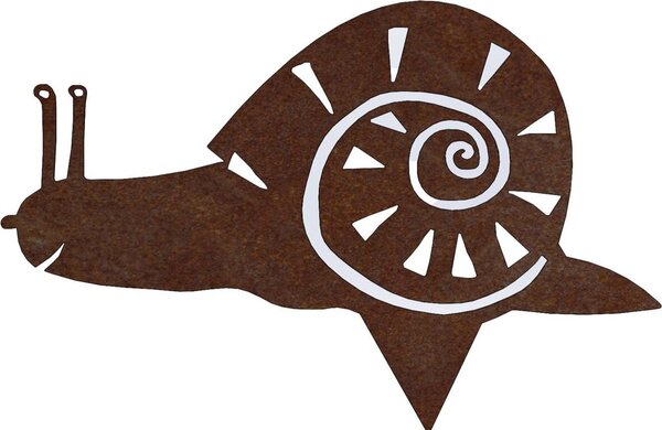 CORGARDEN Záhradná dekorácia slimák 28 x 19 cm, corten CORGARDEN 1051
