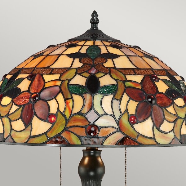 Quoizel QZ-KAMI-TL - Stolná lampa Tiffany KAMI 2xE27/60W/230V