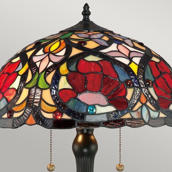 Elstead QZ-LARISSA-TL - Stolová lampa Tiffany LARISSA 2xE27/60W/230V