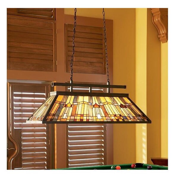 Elstead QZ-INGLENOOK-ISLE - Závesný luster na reťazi Tiffany INGLENOOK 3xE27/100W/230V