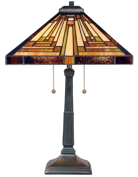 Elstead QZ-STEPHEN-TL - Stolová lampa Tiffany STEPHEN 2xE27/60W/230V