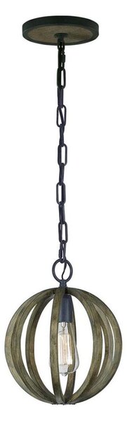 Elstead FE-ALLIER-P-WW - Luster na reťazi ALLIER 1xE27/60W/230V dub
