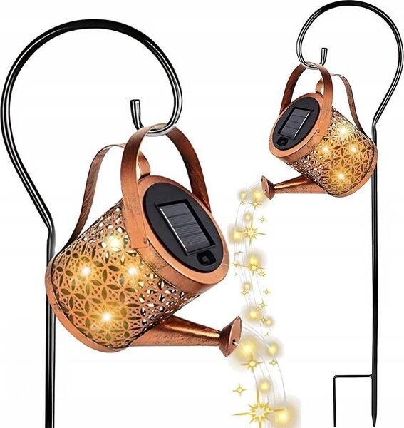 Záhradná Lampa Solárne Led Led Dekorácie Liate Zalievanie Pre Záhradnú Terasu