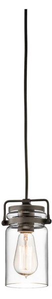 Elstead KL-BRINLEY-MP-OZ - Luster na lanku BRINLEY 1xE27/60W/230V antracit