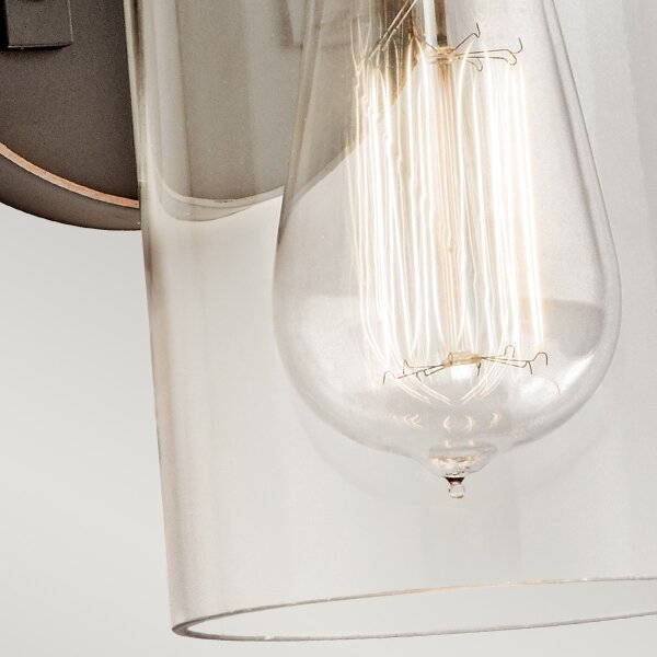 Elstead KL-BRINLEY1-OZ - Nástenné svietidlo BRINLEY 1xE27/60W/230V antracit