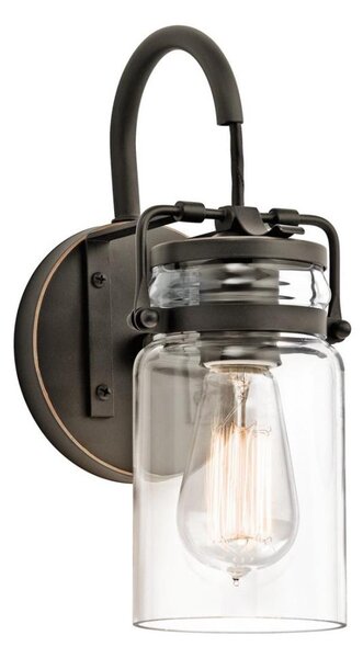 Elstead KL-BRINLEY1-OZ - Nástenné svietidlo BRINLEY 1xE27/60W/230V antracit