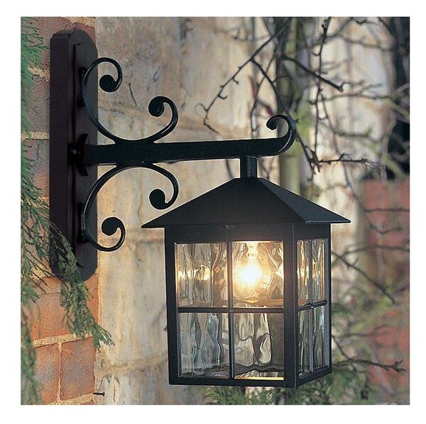 Elstead BL19-BLACK - Vonkajšie nástenné svietidlo WINCHESTER 1xE27/100W/230V IP43