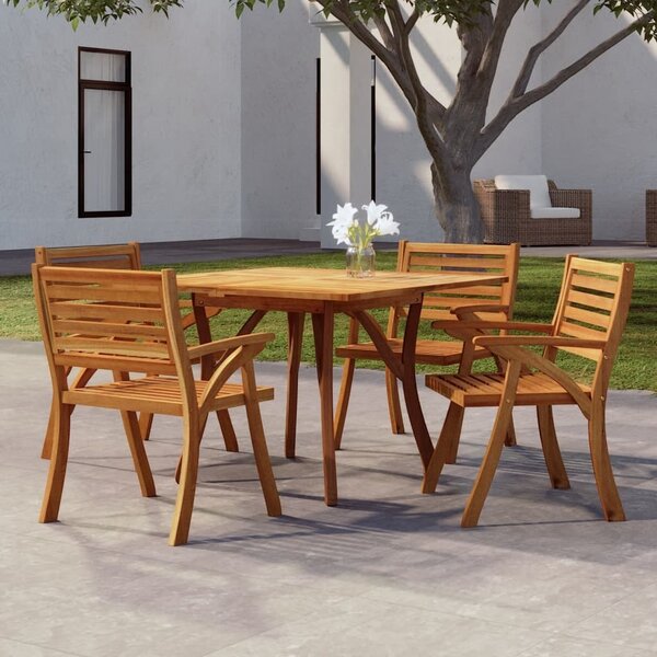 Maison Exclusive - Záhradný stôl 110x110x75 cm Masívne drevo Acacia