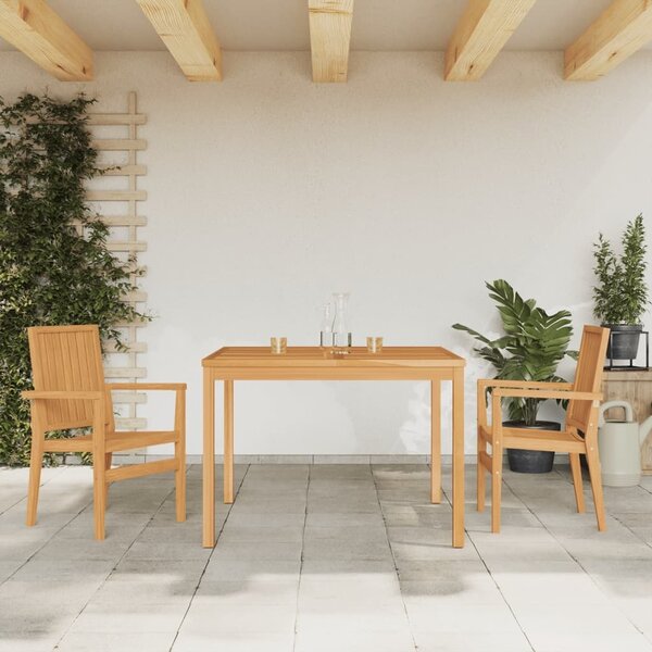 Maison Exclusive – 3-dielna záhradná jedálenská súprava z masívneho teakového dreva