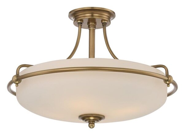 Elstead QZ-GRIFFIN-SFM-WS - Prisadený luster GRIFFIN 4xE27/100W/230V mosadz