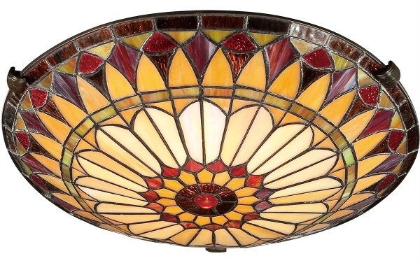 Elstead QZ-WEST-END-F - Stropné svietidlo Tiffany WEST 2xE27/75W/230V