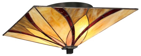 Elstead QZ-ASHEVILLE-F - Stropné svietidlo Tiffany ASHEVILLE 2xE27/60W/230V