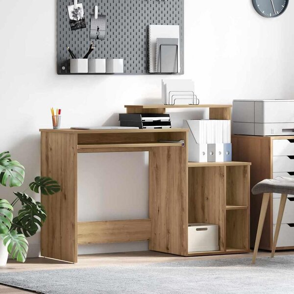 Maison Exclusive – písací stôl z drevovláknitej dosky s povrchovou úpravou imitujúcou orechové drevo, rozmer 120,5 x 44 x 88,5 cm